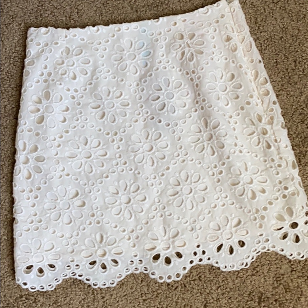 Cream skirt